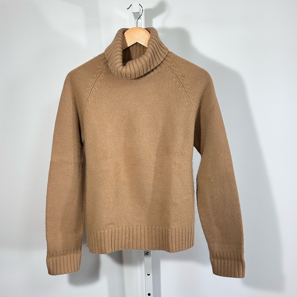 VTG LAUREN Ralph Lauren Camel Turtleneck Sweater Merino Cashmere Hong Kong - Picture 7 of 9